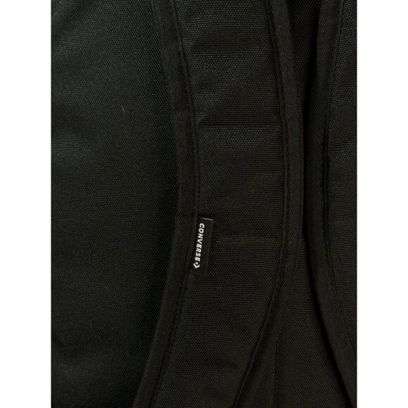 Converse CO Accessories Transition Unisex Jet-Black Zipper Backpack Bag CVVB14 - Picture 9 of 13